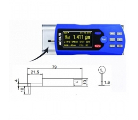 ACCUD SR200-04 doplňková sonda k SR200 pro hluboké drážky