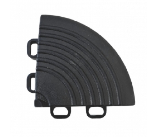 Plastový rohový nájezd k dlaždicím PROFI - black ( 6,5 x 6,5 x 1,8 cm )