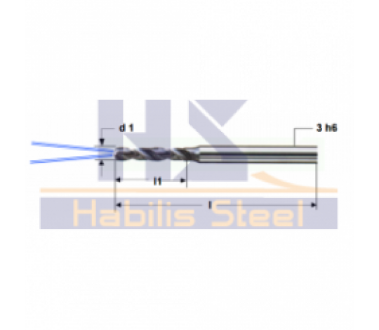 VÝPRODEJ - TK vrták MICRO, 8xD, s chlazením pr.2,00 mm (