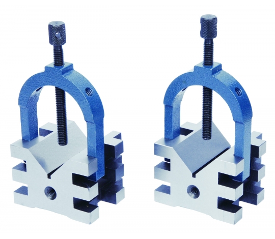 ACCUD 638-070-01 V-BLOCK - prizmatické podložky ocelové s třmenem 60x70x50mm ( 1 pár )