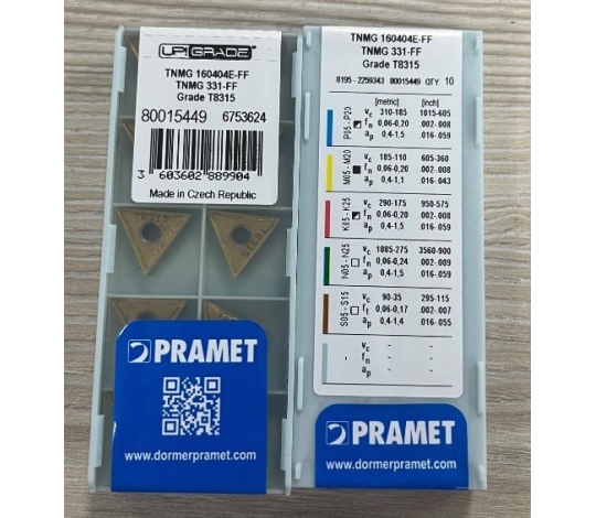 VÝPRODEJ - PRAMET TNMG 160404E-FF ;T8315