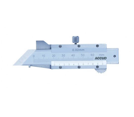 ACCUD 160-001-11 posuvné měřítko pro měření sražení hrany 45° 0-6mm  ( 0.02mm )