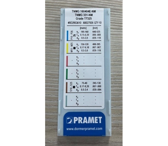 VÝPRODEJ - PRAMET TNMG 160404E-NM:T7325
