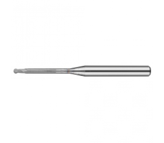 TK stopková fréza kopírovací s dlouhým krkem pro obrábění grafitu SGBS04020, R2 4x5x20mm L50
