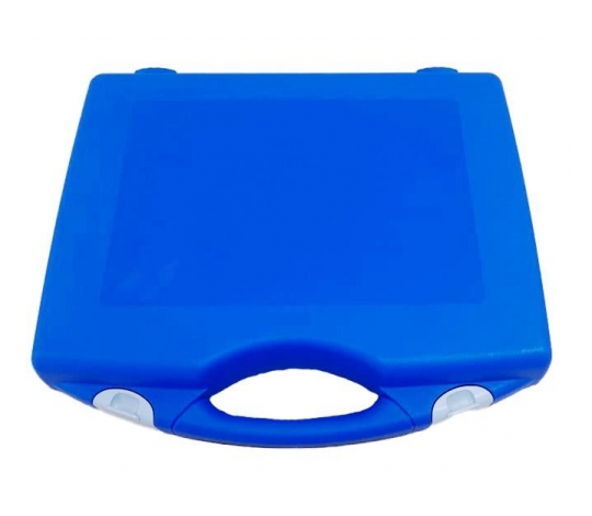 Plastový kufr HS-BOX 456x384x110mm BLUE/BLACK