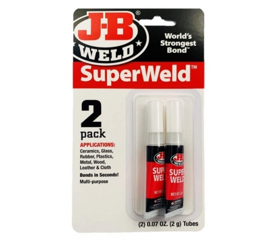 J-B WELD 33102 vteřinové lepidlo ve dvou tubách SuperWeld 2-Pack ( 2x2g )