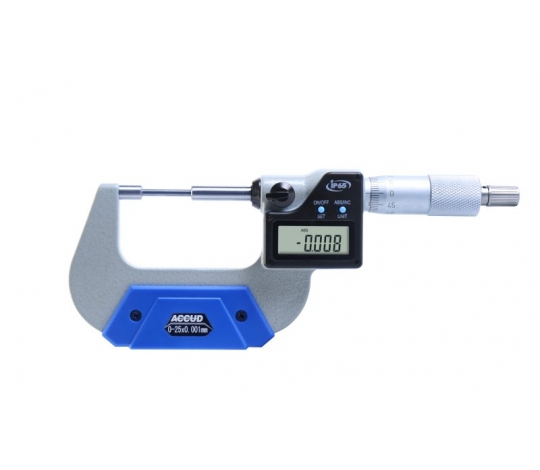 ACCUD 318-001-02 digitální drážkový mikrometr 0-25mm/0-1
