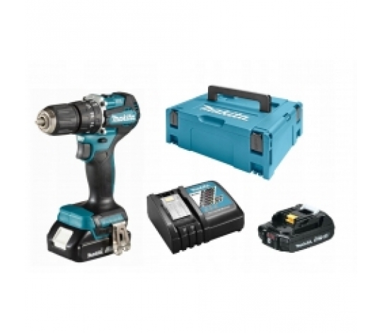 VÝPRODEJ - Makita DHP487RAJ Aku bezuhlíkový příklepový šroubovák Li-ion LXT 18V 2,0 Ah,Makpac