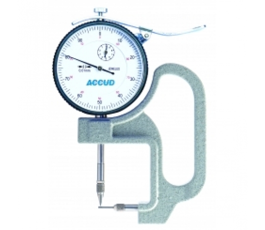 ACCUD 440-010-22 číselníkový toušťkoměr pro měření tlouťky stěn trubek, 0-10mm