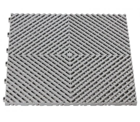 Plastová podlahová dlaždice - rohož 40x40cm ( GREY )