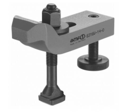 Upínací rameno s klikou, s nastavitelným opěrným šroubem, kompletní, 370720, AMF 71274 - 10mm