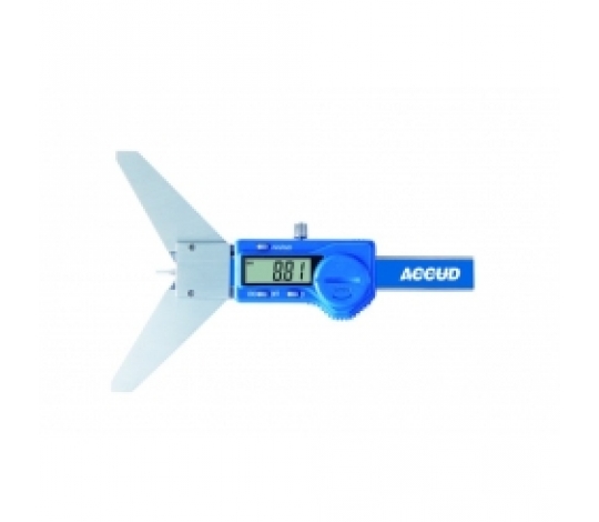 ACCUD 195-002-11 digitální hloubkoměr pro měření drážky pera na hřídeli 0-50mm 0-2
