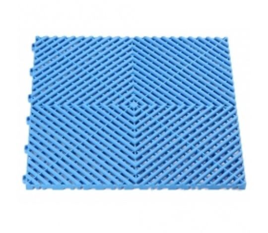 Plastová podlahová dlaždice - rohož 40x40cm ( BLUE )