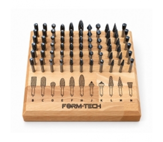 Sada technických fréz velká 66ks s výstavním panelem 30x32cm