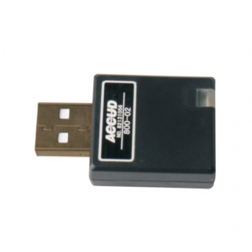 ACCUD 800-01 bezdrátový JEDNOKANÁLOVÝ přijímač pro přenos dat z měřidel ( připojení USB )