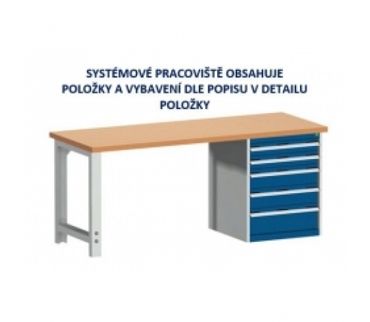 Systémové pracoviště - Stůl a stojan pro tvarování ocelových tyčí pro tváření za studena - velké přípravky