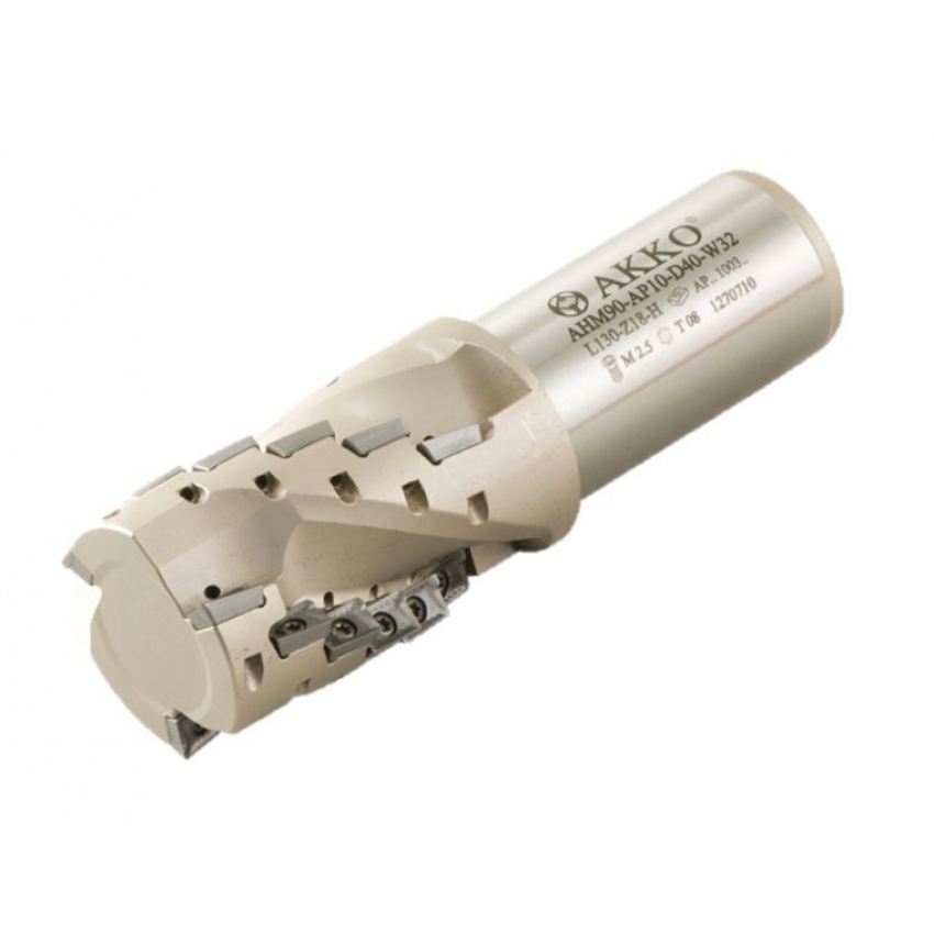 Stopková fréza s břity ve šroubovici AKKO AHM90-AP10-D20-W20-L087-Z0206