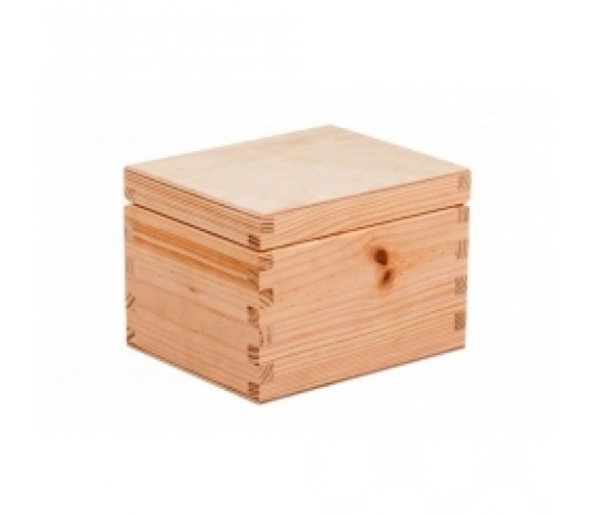Dřevěný box 14,5x12x10,5 materiál borovice - bez povrchové úpravy
