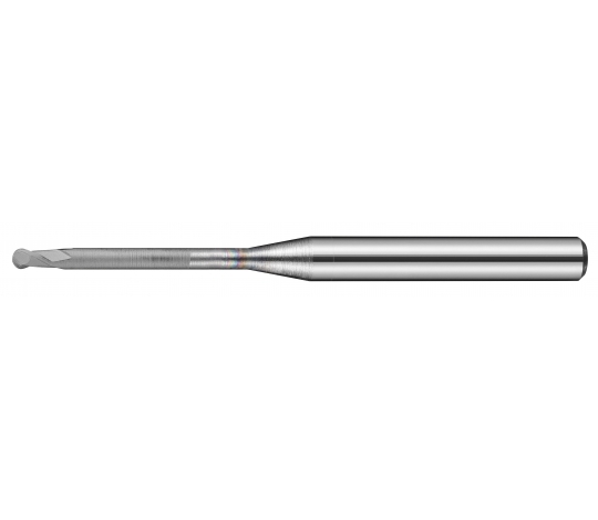 TK stopková fréza kopírovací s dlouhým krkem pro obrábění grafitu SGBS01508, R0,75 / 1,5x2x8mm L50