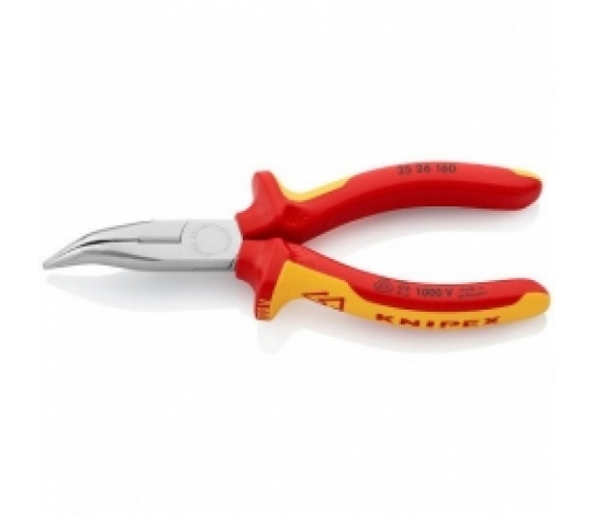 KNIPEX 2526160 půlkulaté kleště zahnuté VDE s ostřím 160mm ( chrom )