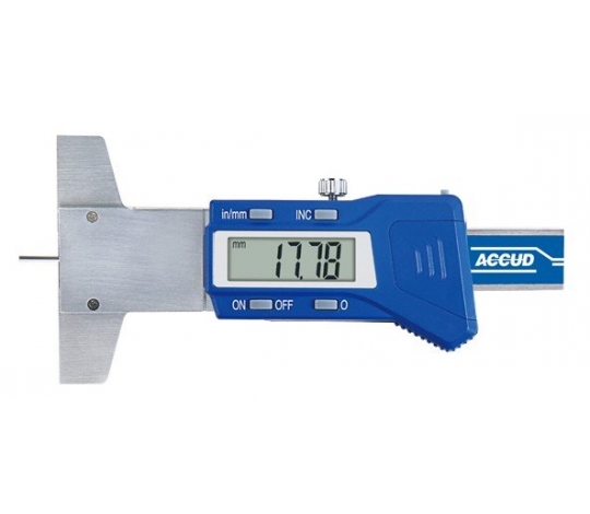 ACCUD 176-001-21 digitální hloubkoměr s konickou měřící tyčí 30mm/1.2“ ( 0.01mm/0.0005