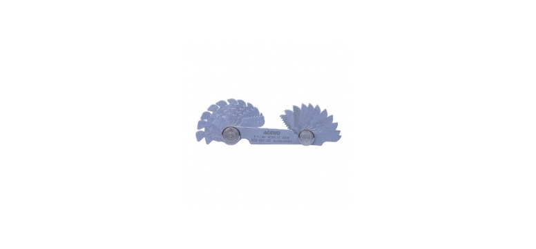 ACCUD 925-642-52 závitové měrky, metrické 60° / WHITWORTH 60° ( 0.4 - 7.0mm, 4-42mm ) 52ks