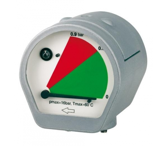 Manometr rozdílu tlaku MDM 60 E s LED alarmem