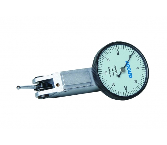 AKCE - ACCUD 261-008-12 páčkový číselníkový úchylkoměr 0-0.8mm ( 0.01mm ) ciferník pr.37,5mm