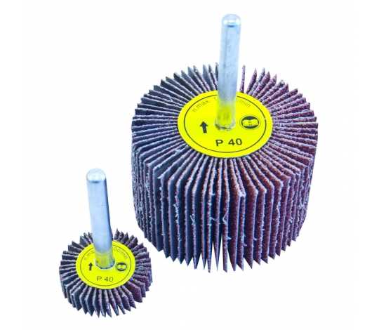 ABRASIVES Kotouč brusný lamelový na stopce 40x30x6 mm zr. 120