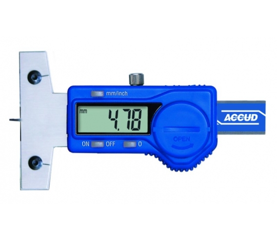 ACCUD 176-001-11 digitální hloubkoměr s konickou měřící tyčí 25mm/1