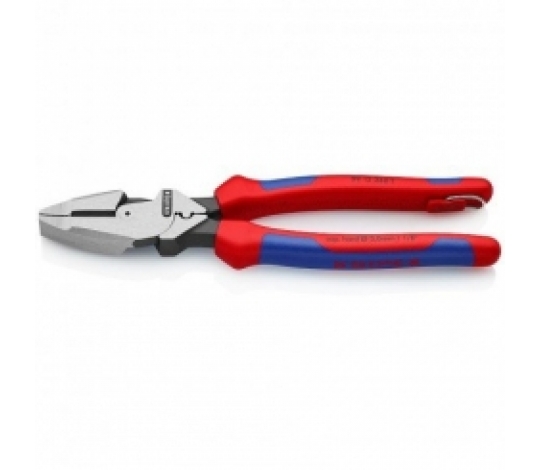 KNIPEX 0912240T silové kombinované kleště americký model 240mm ( rukojeti s dvousložkovým návlekem a pojistkou )