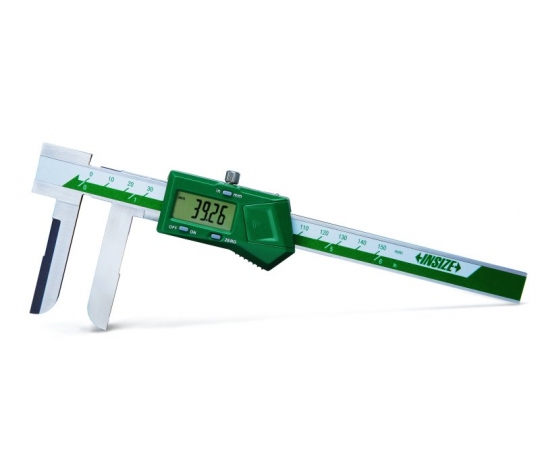 INSIZE 1123-150A digitální posuvné měřítko s čelistmi s nožovou hranou 15-150mm / 0,6-6\