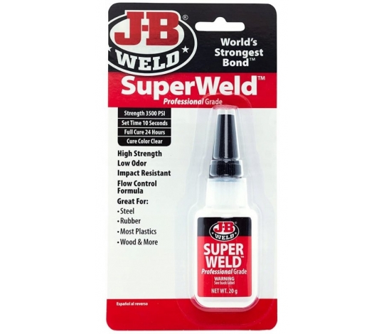 J-B WELD 33120 silné vteřinové lepidlo SuperWeld Professional Grade ( 20g )