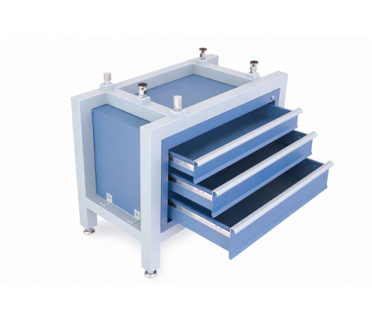 Stojan s šuplíky pro granitovou příměrnou desku 400x250 mm