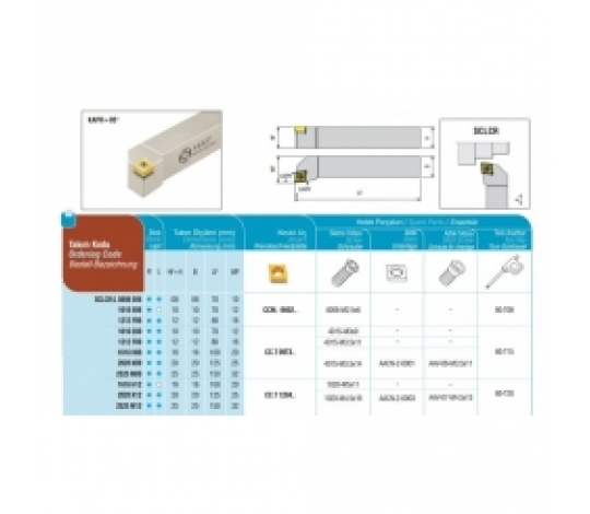 Soustružnický držák VBD SCLCR 1010 E 09