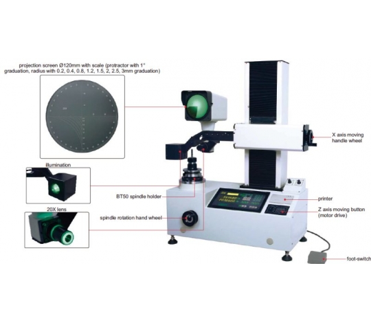 Nástrojařský mikroskop seřizovací INSIZE TLP-P340