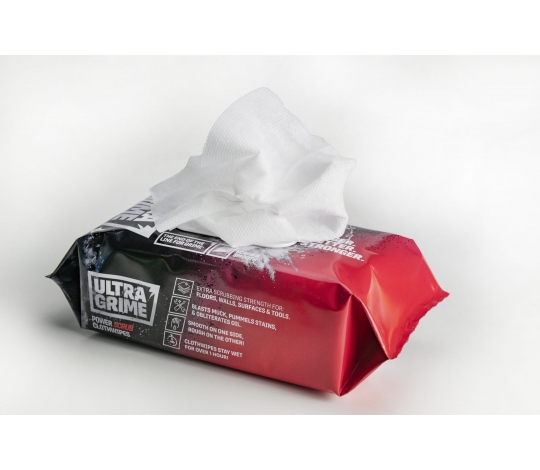 Box 6 balení - Profi čisticí ubrousky ULTRAGRIME POWER SCRUB 80ks XXL