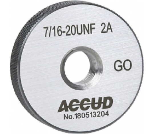 ACCUD 537-01428-UNF3 AMERICAN STANDARD závitový kalibr - kroužek ( dobrý )3A, ANSI B1.2 / 1/4-28UNF /