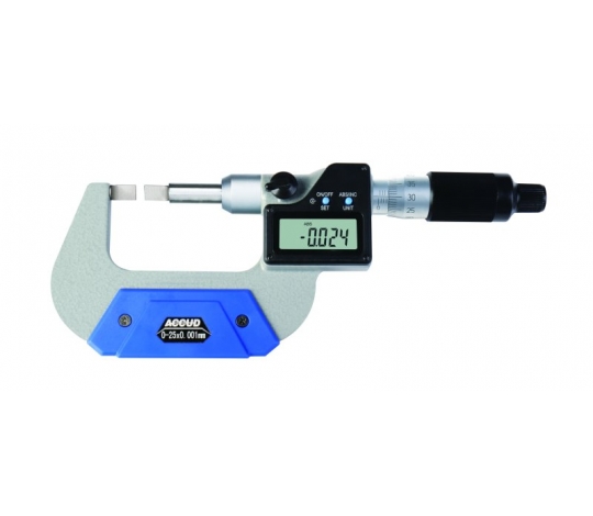 ACCUD 316-002-02 digitální mikrometr s čepelovými měřicími plochami, 25-50mm/1-2