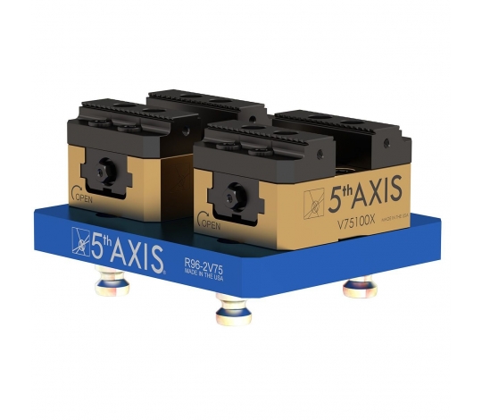 SET 2VR96-V75100X (2x) samostředící svěrák roz. 0-45mm / 38-78mm / š. 75mm ROCK-LOCK 96