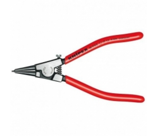 KNIPEX 4611G0 kleště na pojistné kroužky, pro hřídele 1,5-4 mm, rovné hroty ( rukojeti potažené plastem s otevírací pružinou )