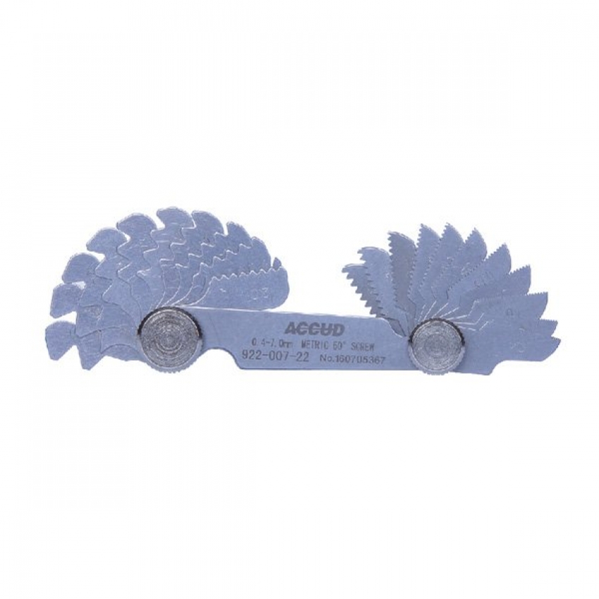 ACCUD 922-006-24 závitové měrky, metrické 60° ( 0.25-6.0mm ) 24ks