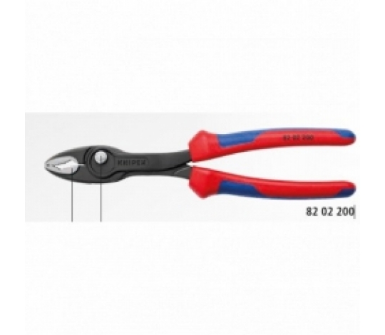 KNIPEX 8202200 TwinGrip kleště s posuvným kloubem délka 200mm ( s vícesložkovými návleky )