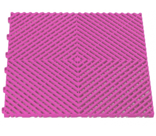 Plastová podlahová dlaždice - rohož 40x40cm ( PINK )