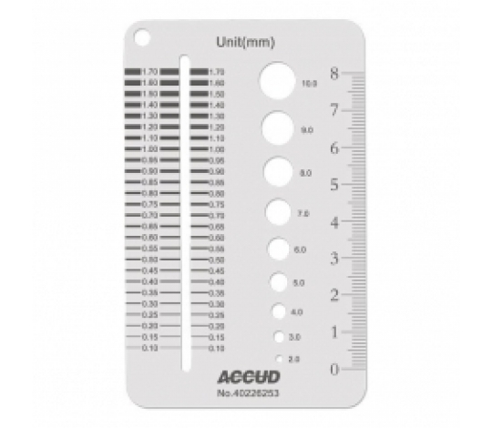 ACCUD 940-010-01 Univerzální měrka mezer a otvorů