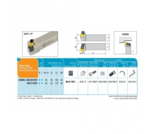 Soustružnický držák VBD CSRNR 2525 M1207C