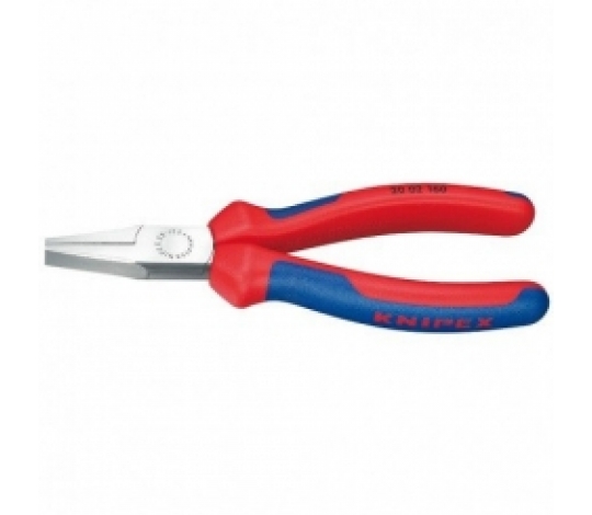 KNIPEX 2002160 kleště s plochými čelistmi 160mm ( rukojeti s dvousložkovým návlekem )