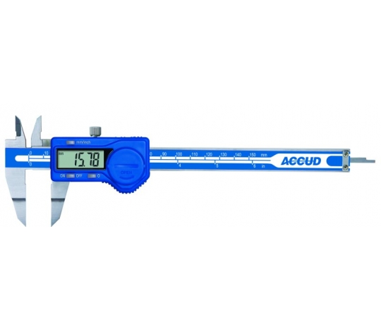 ACCUD 153-012-11 digitální posuvné měřítko se zůženými spodními rameny 0-300mm/0-12