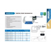 ACCUD 317-001-01 digitální mikrometr se špičatými měřicími plochami 0-25mm/0-1