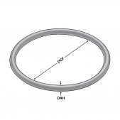 Těsnící O kroužek pro upínače WELDON s vnitřím chlazením D= 40 mm / Ø40xØ3.5mm